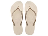  Slim Flatform - Infradito donna Havaianas. Disponibile in diverse taglie: 43, 44 e colori bianco panna. YOUSPORTY.
