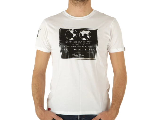Alpha Industries Lunar Plaque T White homme 128513-09