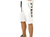  Bermuda In Felpa Uomo Bianco Stampa Nera - Bermuda uomo Pyrex. Disponibile in diverse taglie: l, m, s e colori bianco, nero. YO