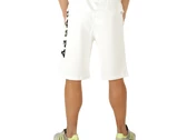  Bermuda In Felpa Uomo Bianco Stampa Nera - Bermuda uomo Pyrex. Disponibile in diverse taglie: l, m, s e colori bianco, nero. YO