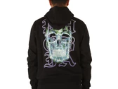 Phobia Archive Black Hoodie With Skull Print homme PH00368