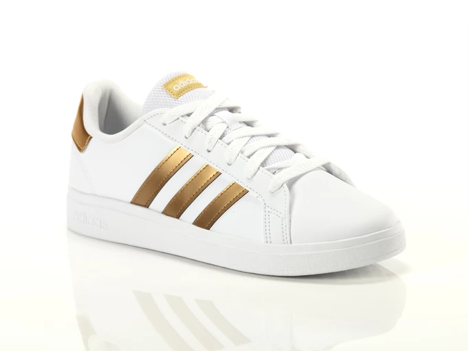  Grand Court 2.0 K - Sneakers donna/ragazzi Adidas. Disponibile in diverse taglie: 40, 36, 39 e colori bronzo, bianco. YOUSPORTY