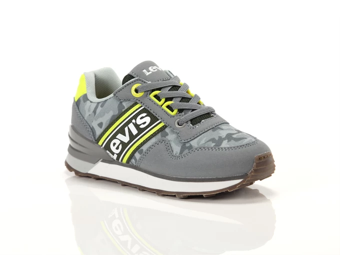  New Springfield - Sneakers bambino Levis. Disponibile in diverse taglie: 32, 33, 34 e colori grigio, giallo fluo, bianco. YOUSP