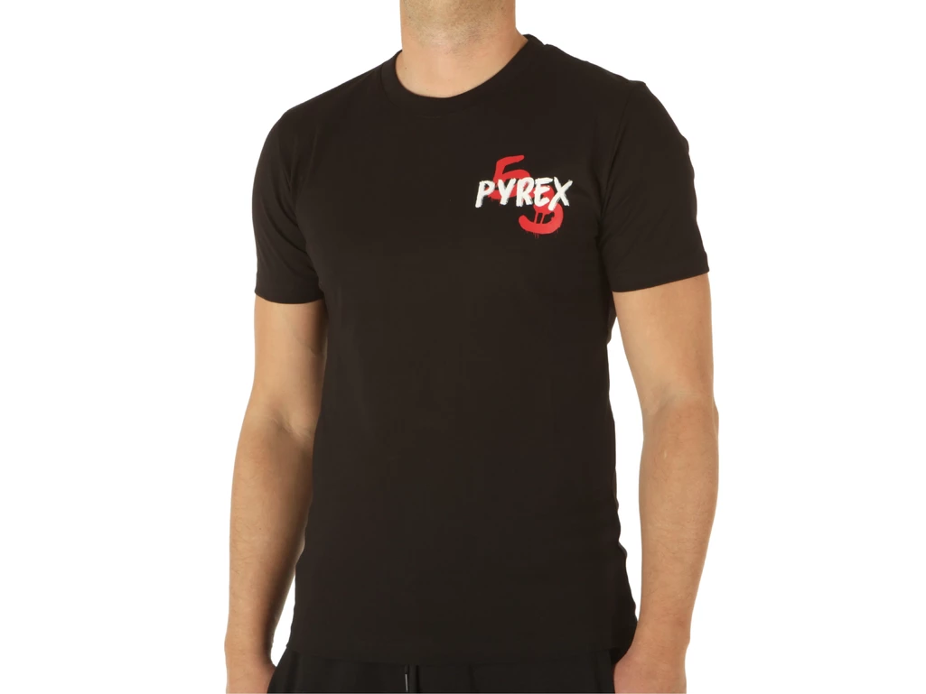  T-Shirt In Jersey Uomo Nero - T-Shirt uomo Pyrex. Disponibile in diverse taglie: l, m, s e colori nero. YOUSPORTY.