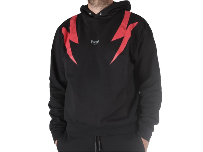  Black Hoodie Red Screaming Skulls - Felpe uomo Phobia Archive. Disponibile in diverse taglie: l, m, s, xl e colori rosso, nero.