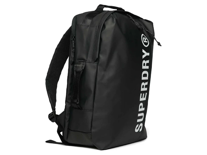  35L Tarp Backpack Black Optic - Zaini unisex Superdry. Disponibile in diverse taglie: t-u e colori nero. YOUSPORTY.