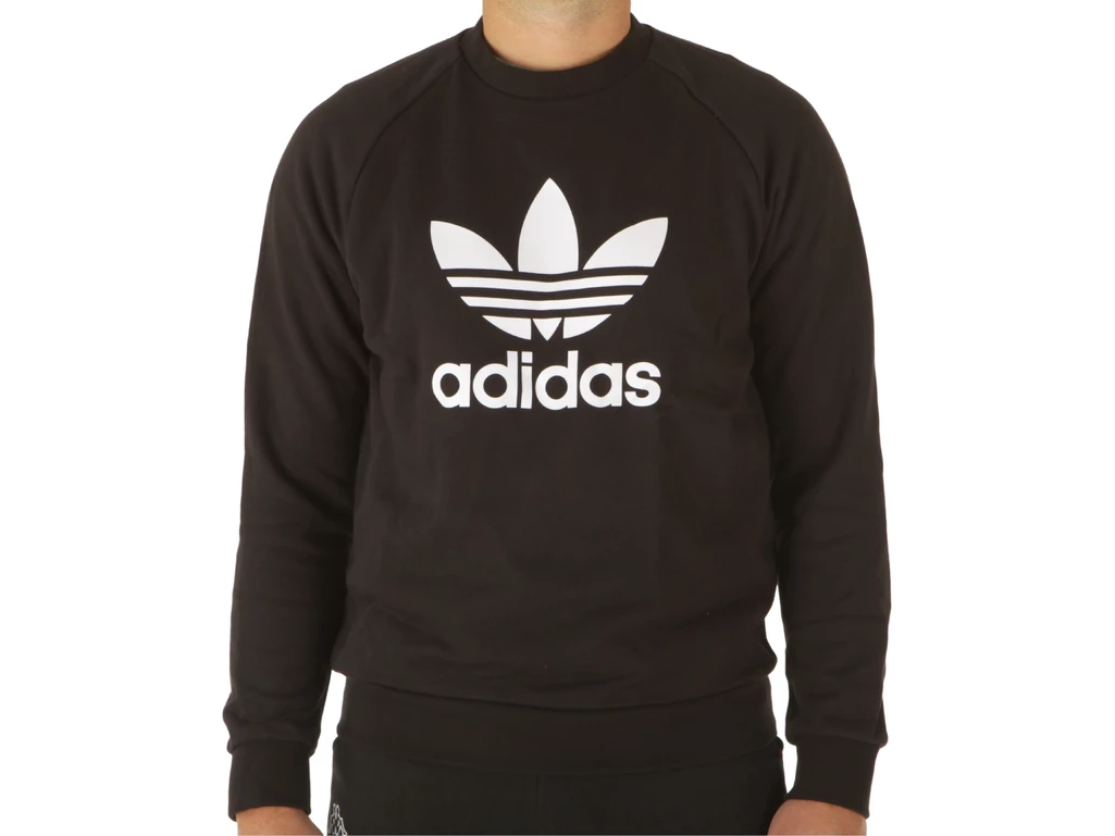  Trefoil Crew Black White - Felpe uomo Adidas. Disponibile in diverse taglie: l, m, xl e colori bianco, nero. YOUSPORTY.