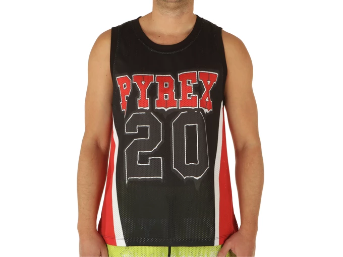  Canotta In Rete Uomo Nero - Canotte uomo Pyrex. Disponibile in diverse taglie: s e colori rosso, bianco, nero. YOUSPORTY.