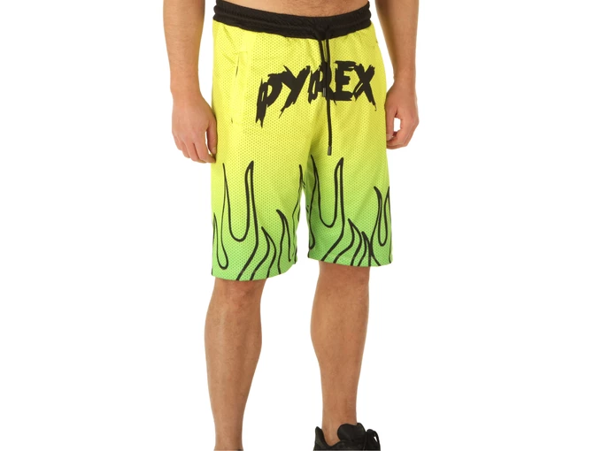  Bermuda In Rete Uomo Giallo Fluo - Bermuda uomo Pyrex. Disponibile in diverse taglie: l, m, s, xl e colori giallo fluo, nero, v