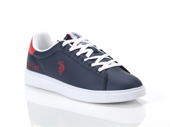  Byron 001 - Sneakers uomo US POLO. Disponibile in diverse taglie: 40, 41, 42, 43, 44, 45 e colori rosso, bianco, blu. YOUSPORTY