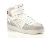  Magic basket Mid icona Wn Whisper White - Sneakers donna Diadora. Disponibile in diverse taglie: 36 e colori cipria, bianco spo