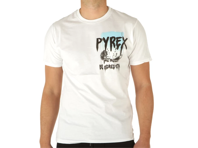  Maglia In Jersey Uomo Bianco - T-Shirt uomo Pyrex. Disponibile in diverse taglie: l, xl e colori bianco, nero. YOUSPORTY.