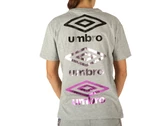  Maglia in jersey - T-Shirt donna Umbro. Disponibile in diverse taglie: xs e colori grigio, nero. YOUSPORTY.
