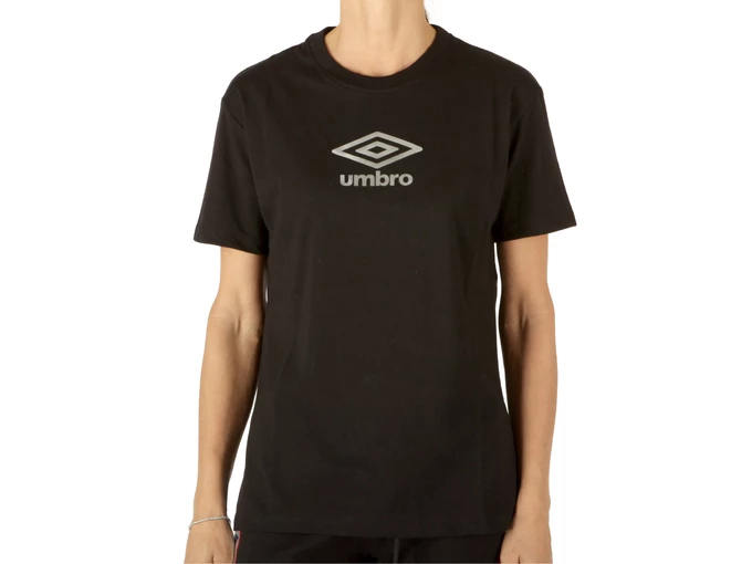  Maglia in jersey - T-Shirt donna Umbro. Disponibile in diverse taglie: xs e colori rosa, argento, nero. YOUSPORTY.