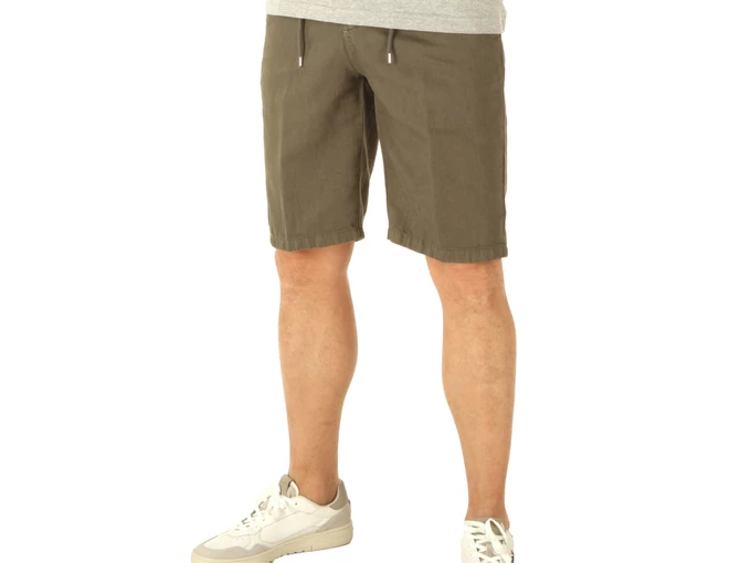 Berna Bermuda Misto Lino Fango homme 230155-7