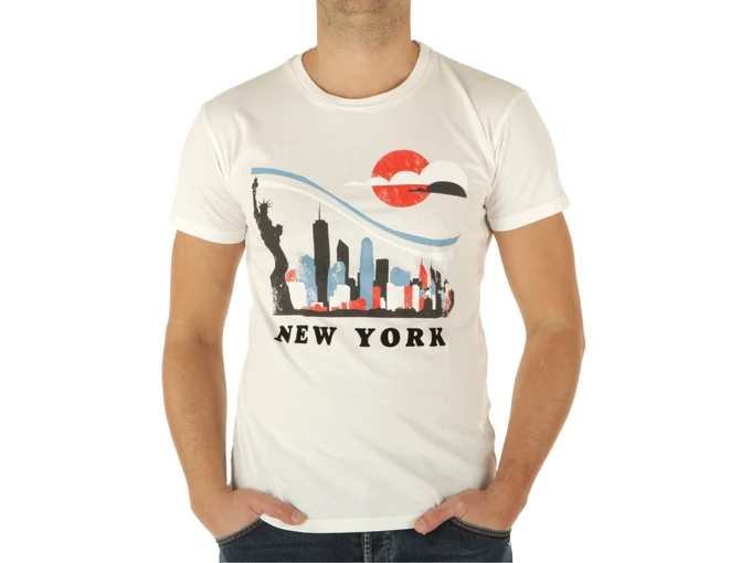  T-Shirt Uomo Latte - T-Shirt uomo Berna. Disponibile in diverse taglie: l, s e colori bianco panna, nero, azzurro. YOUSPORTY.