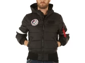  Hooded Puffer Fd Nasa Black - Piumini uomo Alpha Industries. Disponibile in diverse taglie: m e colori bianco, nero. YOUSPORTY.