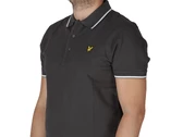 Lyle & Scott Tipped Polo Shirt Gun Metal White homme SP1524VOG X168