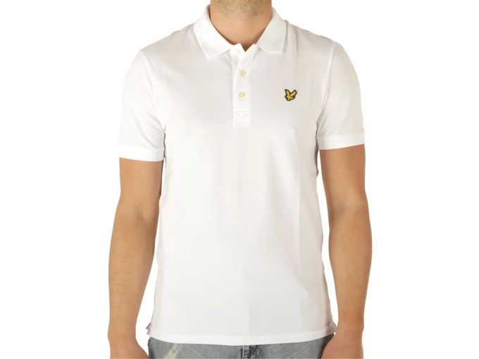  Plain Polo Shirt White - Polo uomo Lyle & Scott. Disponibile in diverse taglie: l, m e colori bianco. YOUSPORTY.