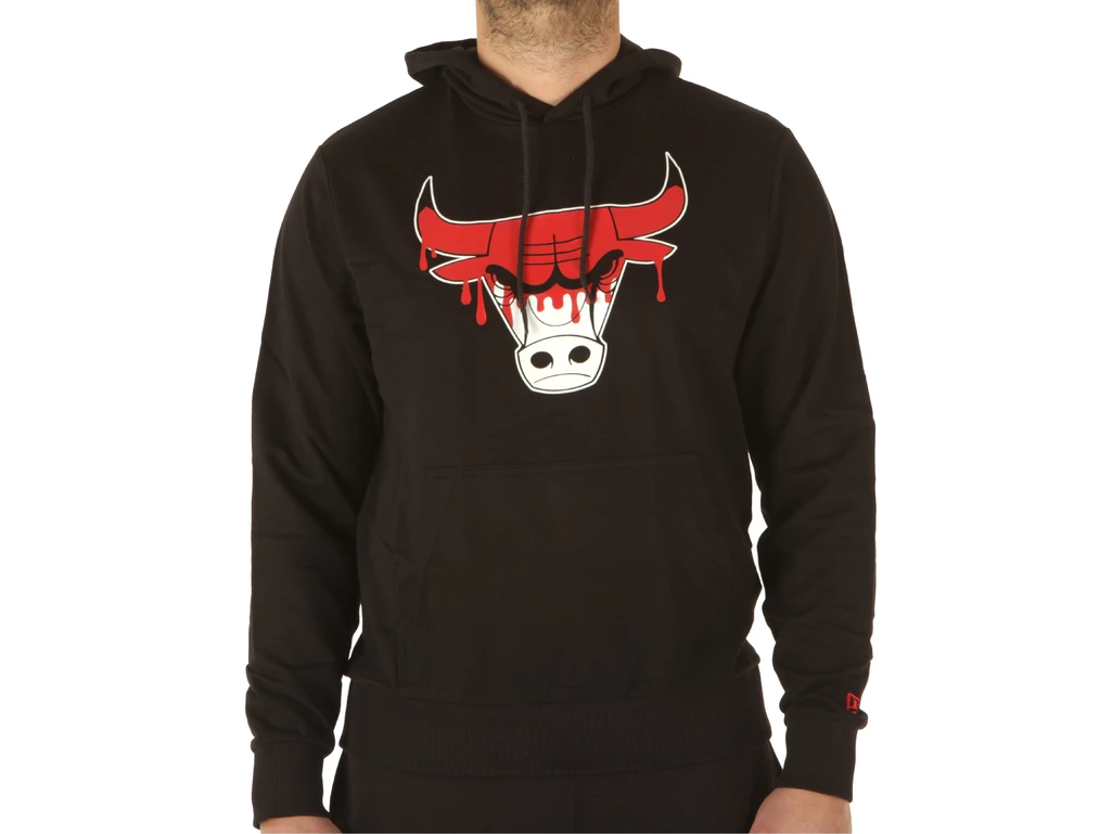 New Era Nba Drip Logo Hoody Chicago Bulls, Taglia Xl Uomo Colore Nero