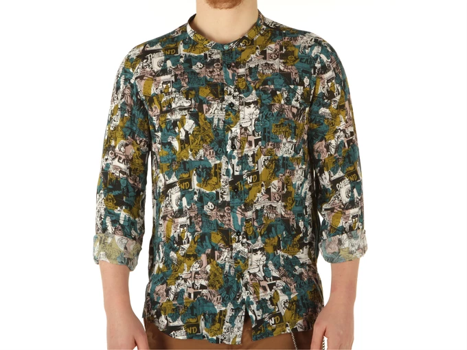 Berna Camicia uomo 100 Viscosa man 210019-30