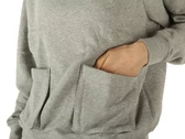  W Nsw Swsh Hoodie Ft Dk Grey Heather White - Felpe donna Nike. Disponibile in diverse taglie: s e colori grigio, argento, bianc