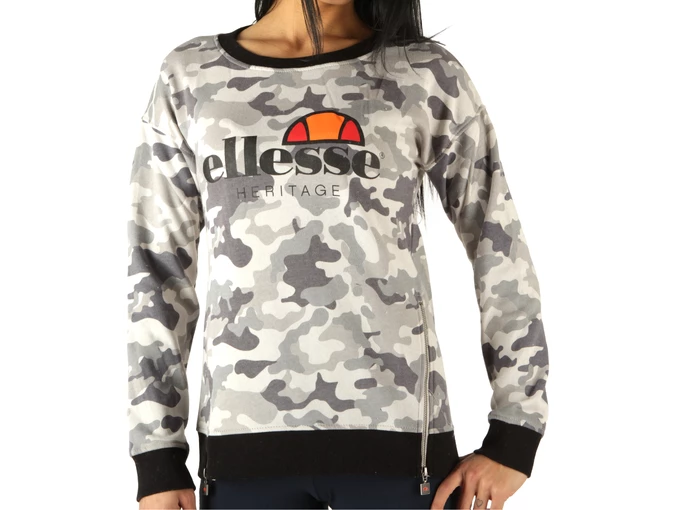  Anthra Camo - Felpe donna Ellesse. Disponibile in diverse taglie: xs e colori grigio, nero, grigio chiaro. YOUSPORTY.