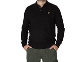  Cotton Merino Long Sleeve Knited Polo Jet Black - Felpe uomo Lyle & Scott. Disponibile in diverse taglie: l, m, s e colori nero