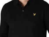  Cotton Merino Long Sleeve Knited Polo Jet Black - Felpe uomo Lyle & Scott. Disponibile in diverse taglie: l, m, s e colori nero