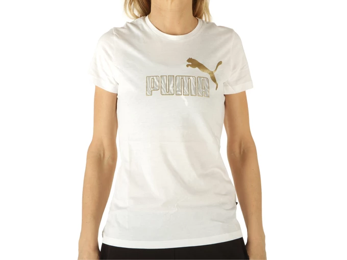  Graphic Tee - T-Shirt donna Puma. Disponibile in diverse taglie: s e colori argento, bianco, oro. YOUSPORTY.