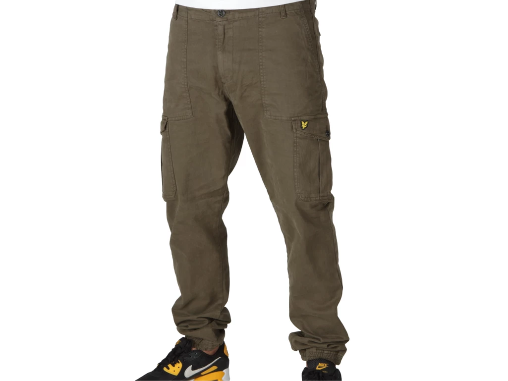  Cargo With Cuffs Military Green - Pantaloni uomo Lyle & Scott. Disponibile in diverse taglie: 46, 48, 50, 52, 47 e colori verde