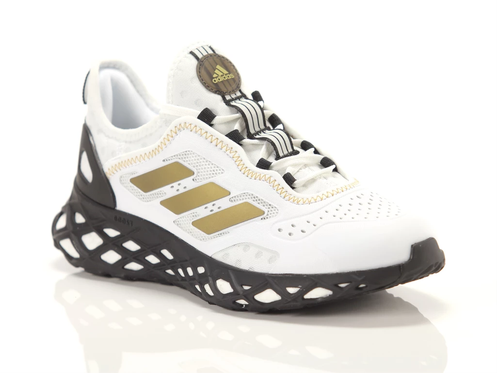 Adidas Web Boost J, Taglia 4 Donna/Ragazzi Colore Bianco|Oro|Nero