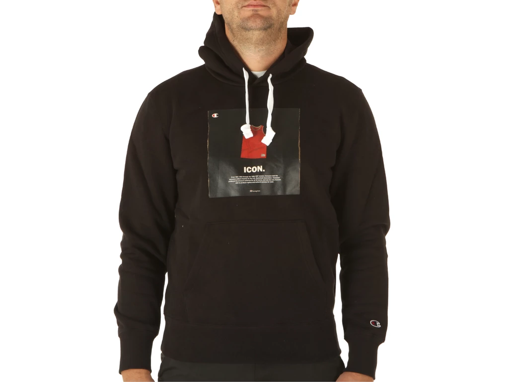  Hooded Sweatshirt - Felpe uomo Champion. Disponibile in diverse taglie: l, m, s, xl e colori nero. YOUSPORTY.