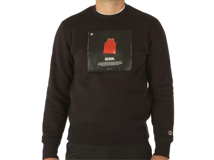  Crewneck Sweatshirt - Felpe uomo Champion. Disponibile in diverse taglie: l, m, s e colori nero. YOUSPORTY.