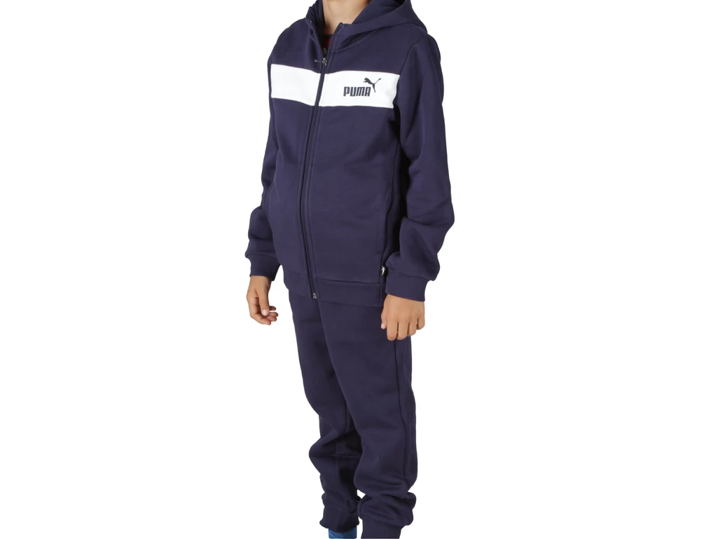  FZ Panel Hooded Tracksuit - Tuta ragazzo Puma. Disponibile in diverse taglie: 13y, 14y, 15y, 16y e colori bianco, blu. YOUSPORT