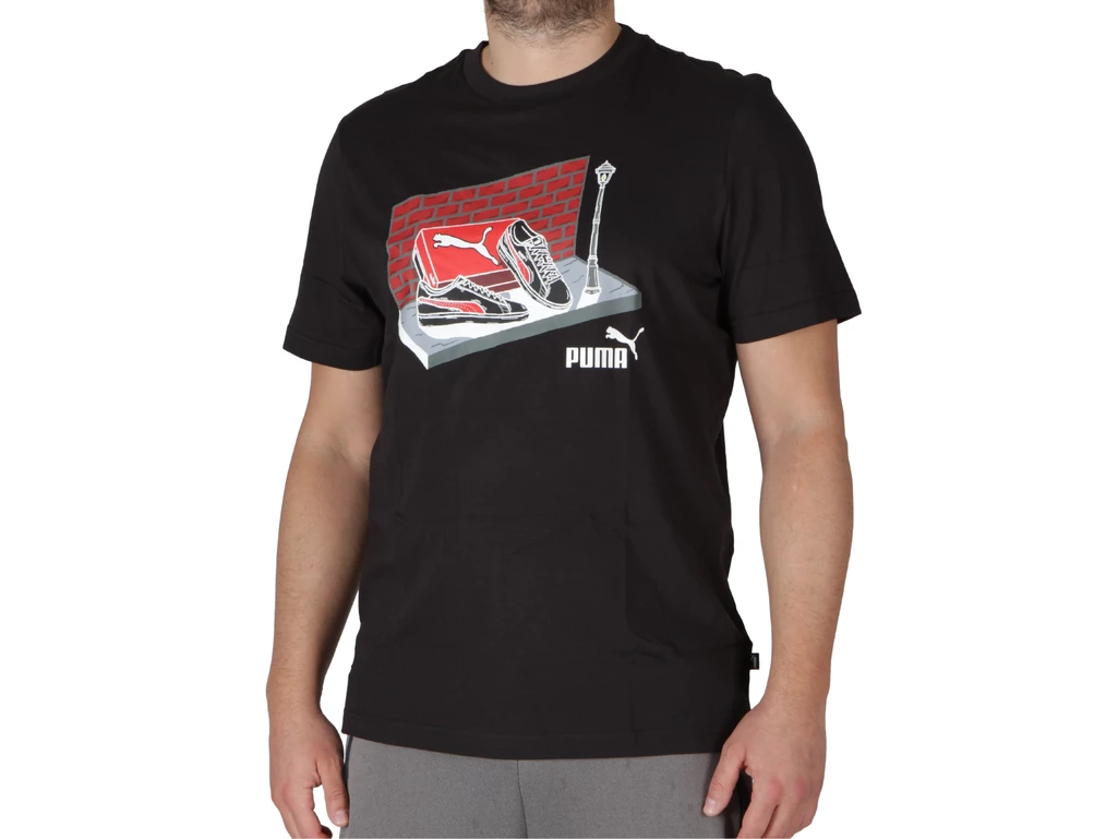  Graphics Sneaker Box Tee - T-Shirt uomo Puma. Disponibile in diverse taglie: m, s e colori rosso, nero. YOUSPORTY.