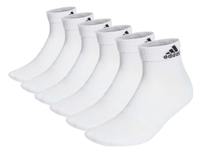  Performanse 6 Pairs - Calzini unisex Adidas. Disponibile in diverse taglie: 40, 41, 42, 43, 44, 45, 37, 38, 39 e colori bianco.
