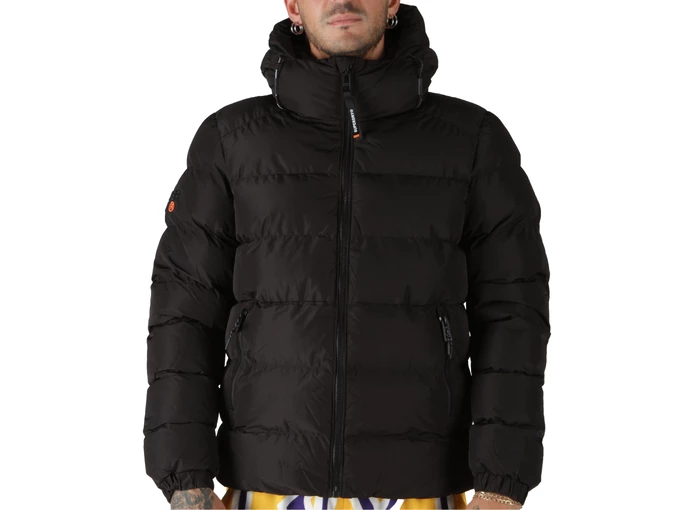  Hooded Sports Puffer Jacket - Giacche uomo Superdry. Disponibile in diverse taglie: l, m, s, xl e colori nero. YOUSPORTY.