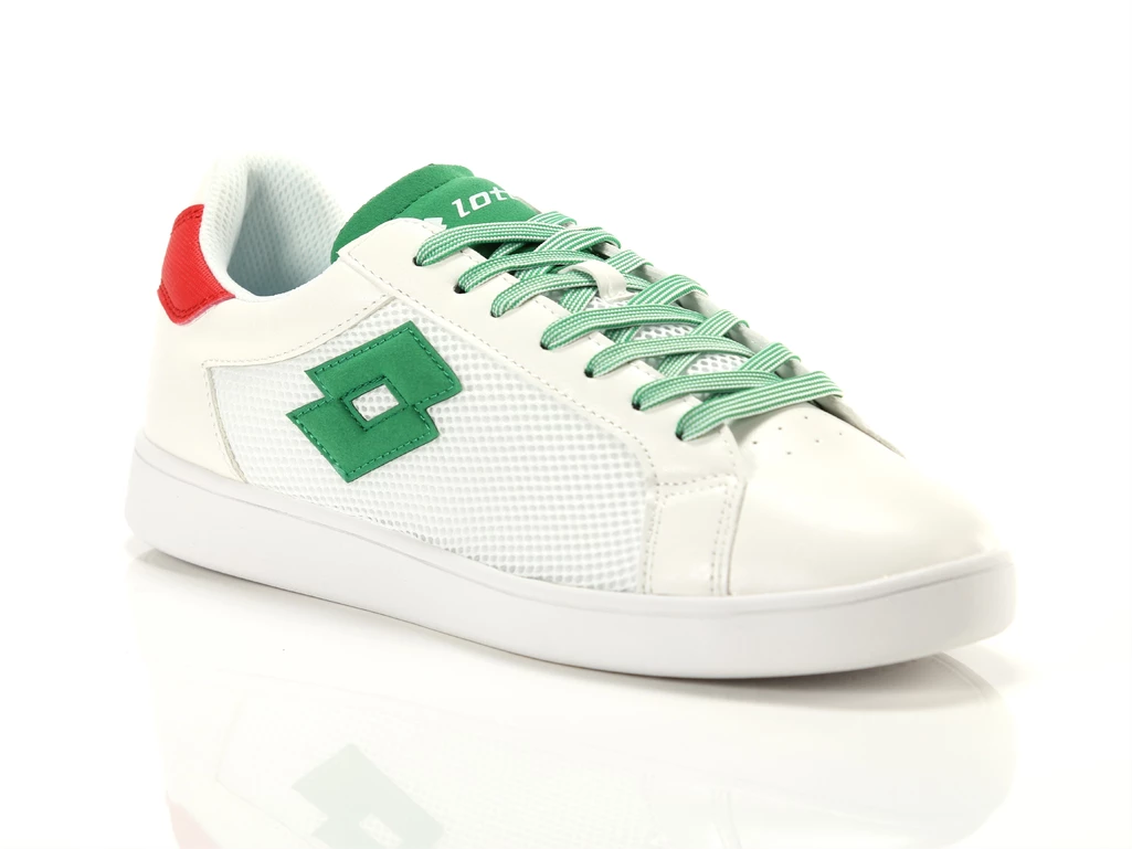  1973 AMF NET - Sneakers uomo Lotto. Disponibile in diverse taglie: 42, 45 e colori rosso, bianco, verde. YOUSPORTY.