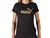  ESS+ Glitter logo Tee - T-Shirt donna Puma. Disponibile in diverse taglie: s, xs e colori oro, nero. YOUSPORTY.