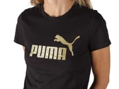  ESS+ Glitter logo Tee - T-Shirt donna Puma. Disponibile in diverse taglie: s, xs e colori oro, nero. YOUSPORTY.