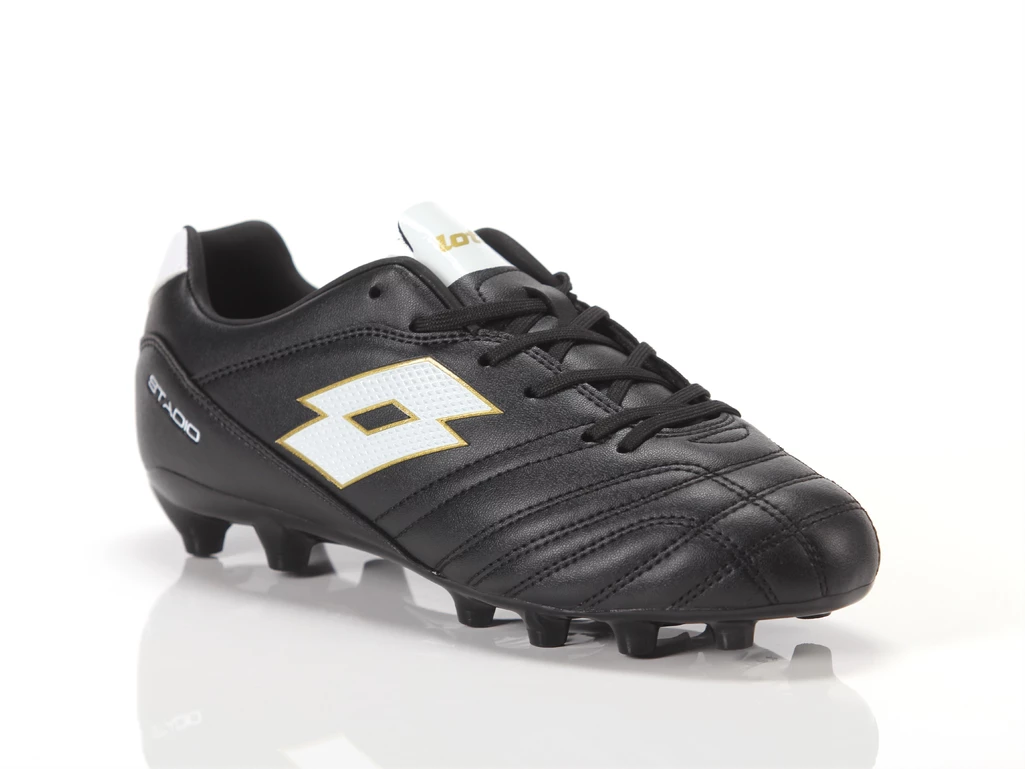  Stadio 705 FG JR - Calcio ragazzo Lotto. Disponibile in diverse taglie: 37, 38, 39 e colori bianco, oro, nero. YOUSPORTY.