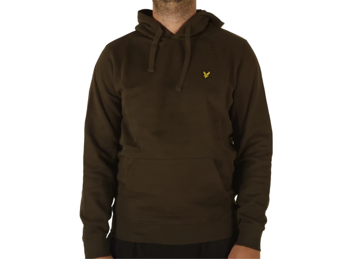  Brushed Back Hoodie Sweatshirt Olive - Felpe uomo Lyle & Scott. Disponibile in diverse taglie: s e colori verde. YOUSPORTY.