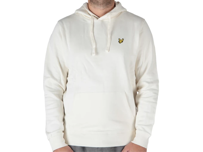  Brushed Back Hoodie Sweatshirt Sail White - Felpe uomo Lyle & Scott. Disponibile in diverse taglie: l, m, s, xl e colori bianco