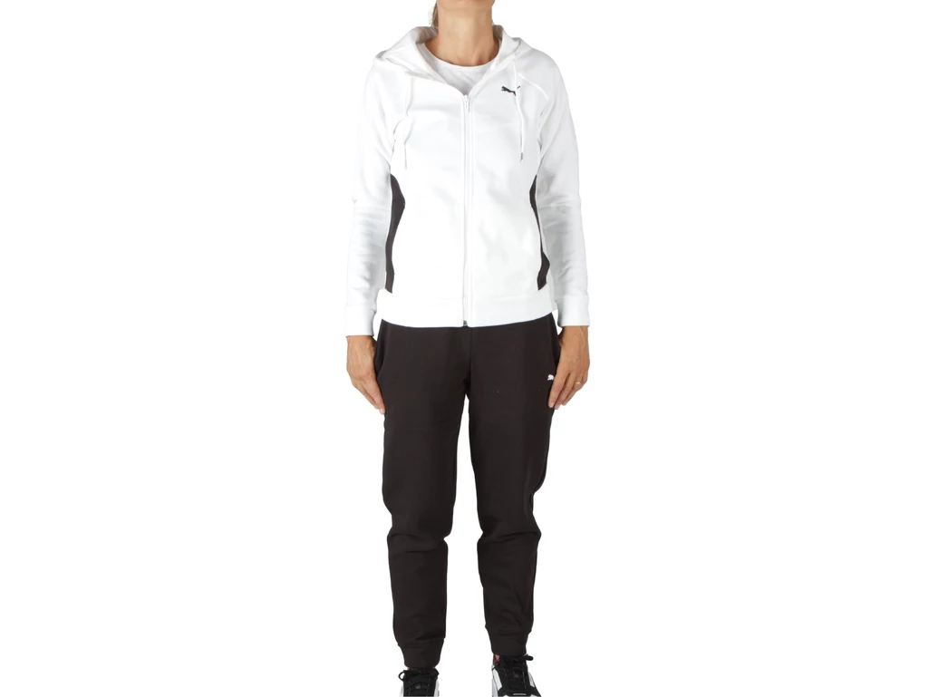  Classic Hooded Track - Tuta donna Puma. Disponibile in diverse taglie: s e colori bianco, nero. YOUSPORTY.