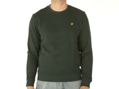  Crew Neck Sweatshirt Dark Green - Felpe uomo Lyle & Scott. Disponibile in diverse taglie: l, s e colori verde. YOUSPORTY.