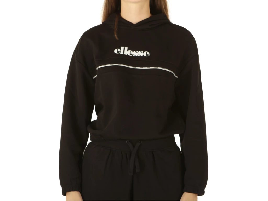 Ellesse Hoodie Tape Black, taglia S Donna colore Bianco|Nero