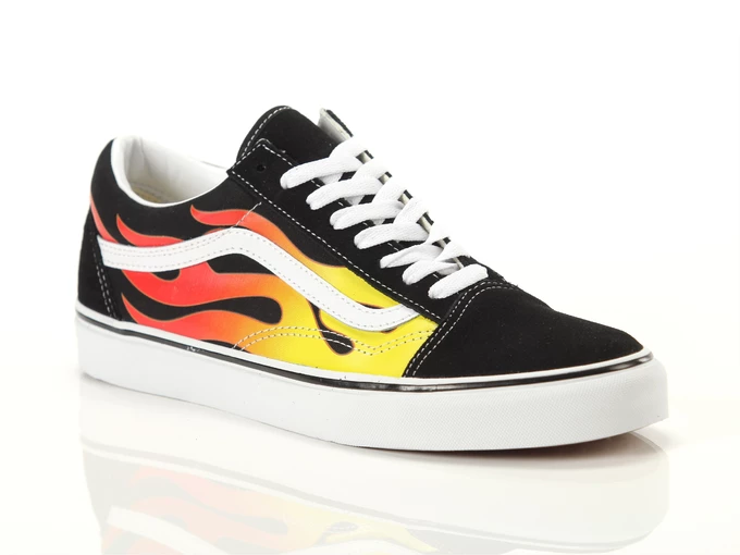 Ua Old Skool Flame - Sneakers unisex Vans. Disponibile in diverse taglie: 46, 41, 42, 36, 38, 39 e colori giallo, rosso, nero. 