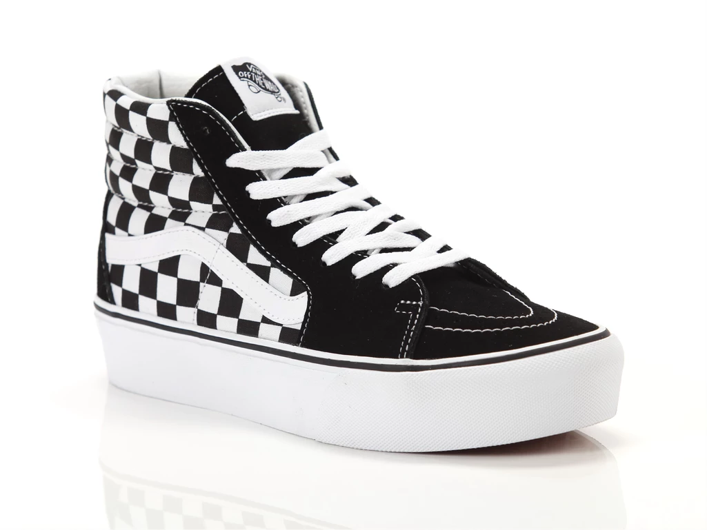 Vans Sk8 Hi Platform 2.0 Checkeboard True White femme VN 0A3TKNQXH