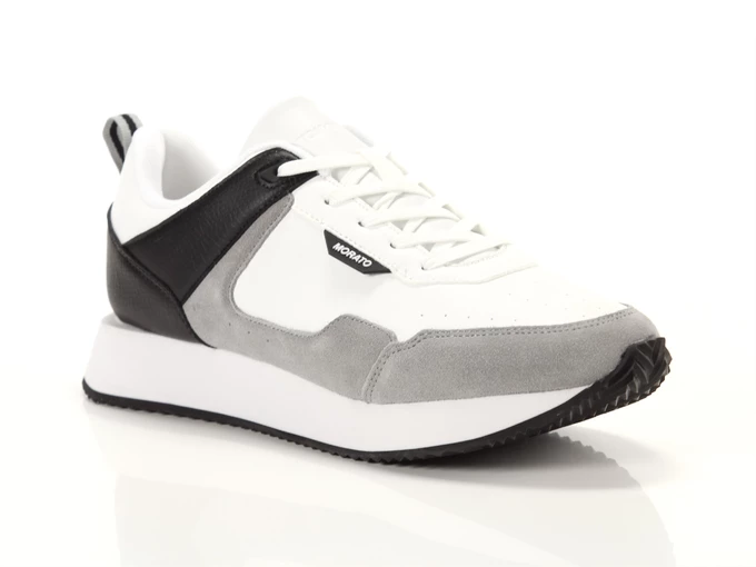  Hanon In Faux Leather Grigio Luna - Sneakers uomo Antony Morato. Disponibile in diverse taglie: 40, 42, 43, 44, 45 e colori gri
